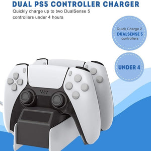 PS5 DualType-c Handle Fast 5V 2600MA Charging Dock Station Stand Charger for Play Station 5 PS5 Game Controller Joypad Joystick